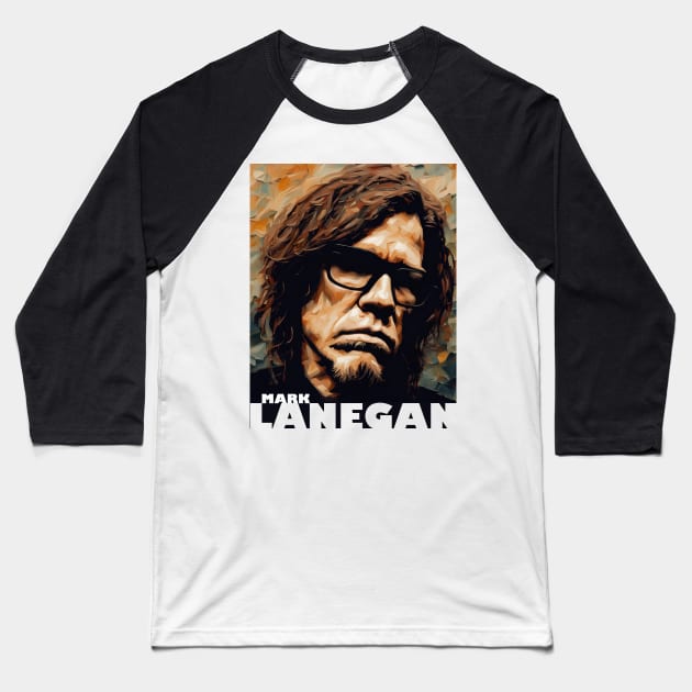 Mark Lanegan Baseball T-Shirt by IconsPopArt